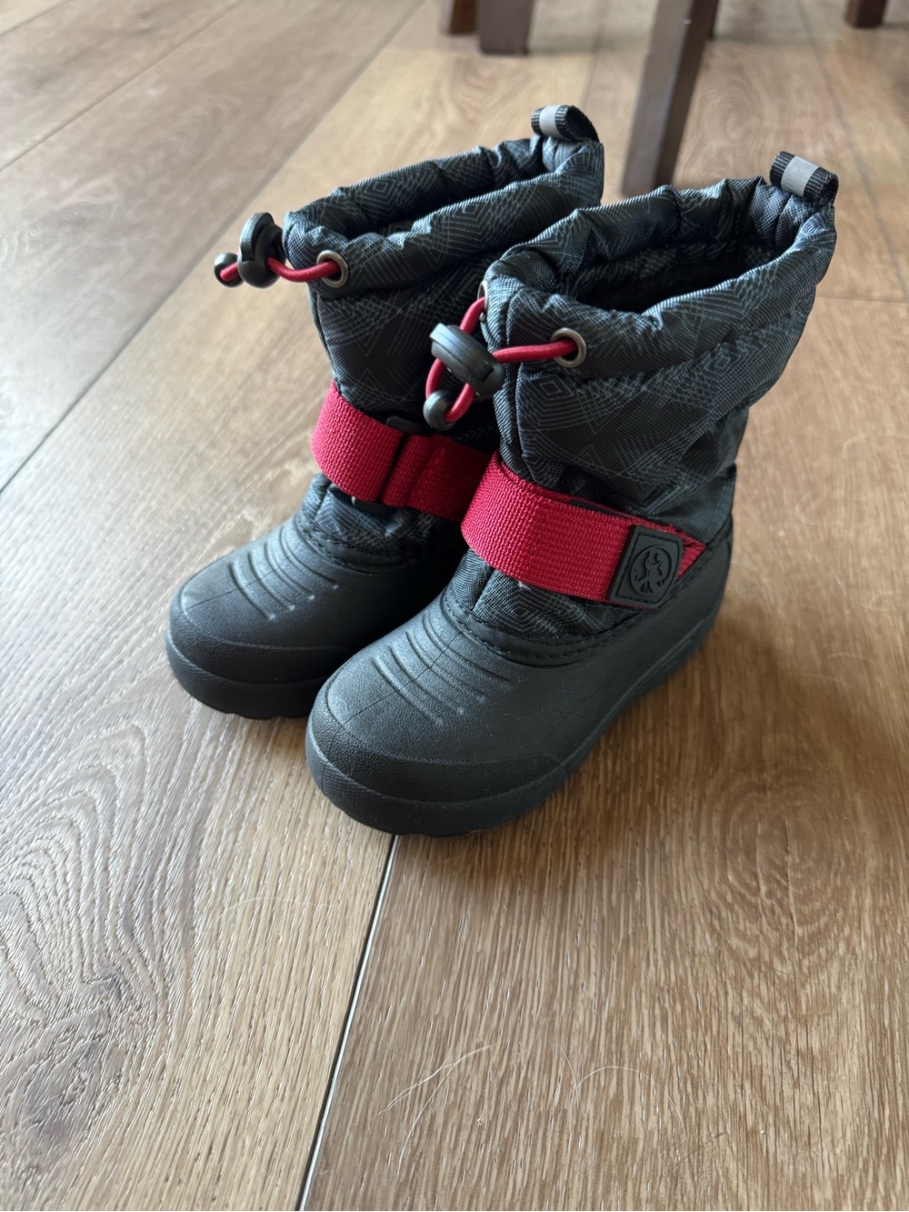 Northside Kids Frosty Insulated Winter Snow Boots - Black/Red